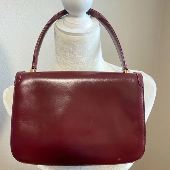 Gucci Vintage top handle leather flap bag - Picture 3 of 16